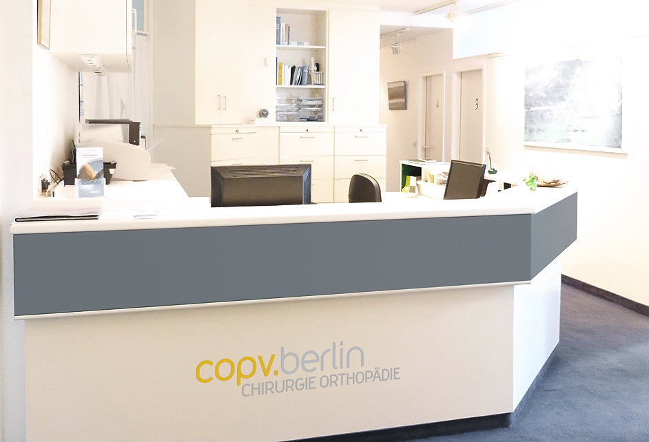 Anwendung auf Tresen am Standort Berlin-Dahlem